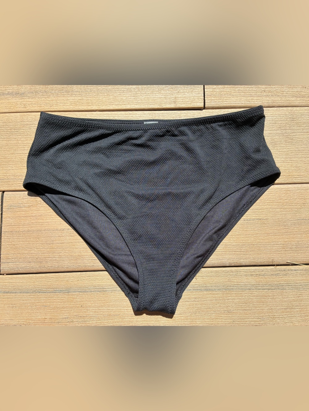 Old Navy Black High-Rise Bikini Bottom Size Large
